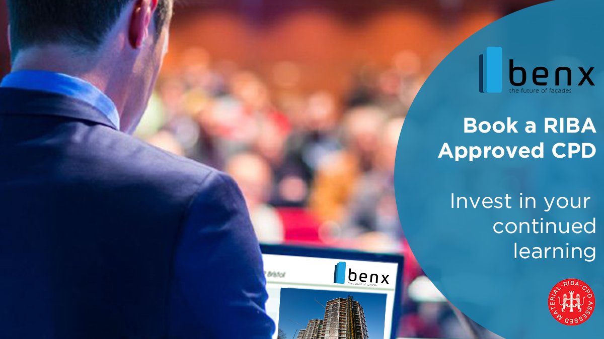 As part of our value-added service, we run a series of façade CPD seminars for architects, specifiers and installers across the UK. Interested in through-wall &amp; façade solutions? Take advantage of our RIBA approved CPD seminars. Book via our new website -www.benx.co.uk/cpd