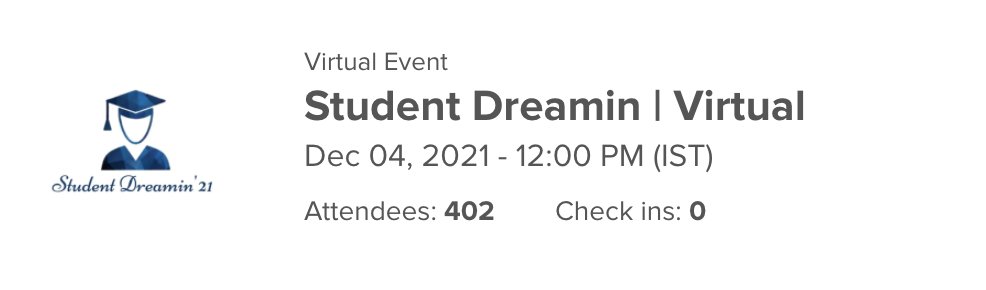 Esha #MC² (@trailblazeresha) on Twitter photo Can't wait to see #StudentDreamin21 coming up virtually to you all on Dec 4 sharp at 12pm
Already 400+ registered, block your seat soon!
trailblazercommunitygroups.com/events/details…
#BAM #TrailblazerCommunity #TrailblazerConnect <a href="/PardotNewDelhi/">Salesforce Marketers Group (Pardot), New Delhi</a> Can't wait to see #StudentDreamin21 coming up virtually to you all on Dec 4 sharp at 12pm
Already 400+ registered, block your seat soon!
trailblazercommunitygroups.com/events/details…
#BAM #TrailblazerCommunity #TrailblazerConnect <a href="/PardotNewDelhi/">Salesforce Marketers Group (Pardot), New Delhi</a>