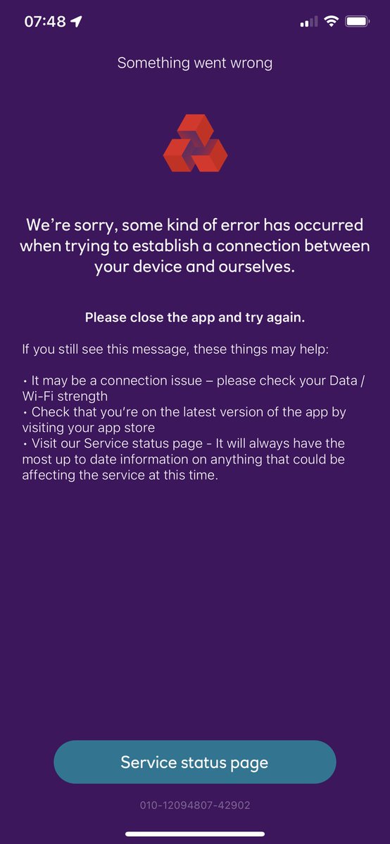 JanineJenkinson's tweet photo. @NatWest_Help morning! I’m getting this message on the app and website, sorry to say it’s not me, it’s you 😀 https://t.co/awCBeg5gnE