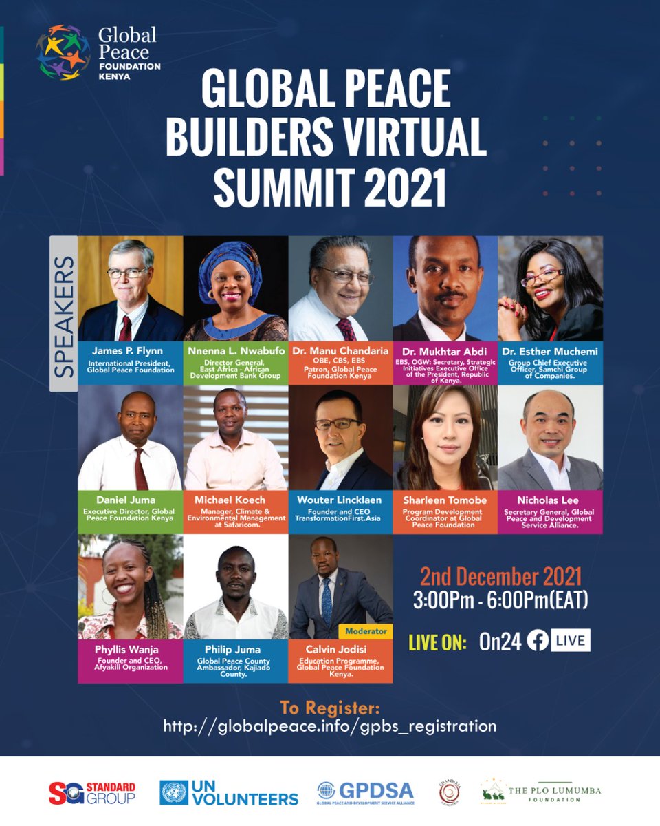 I will be speaking today at the 2nd Global Peacebuilders Virtual Summit 2021. <a href="/GlobalPeace/">Global Peace Foundation</a>