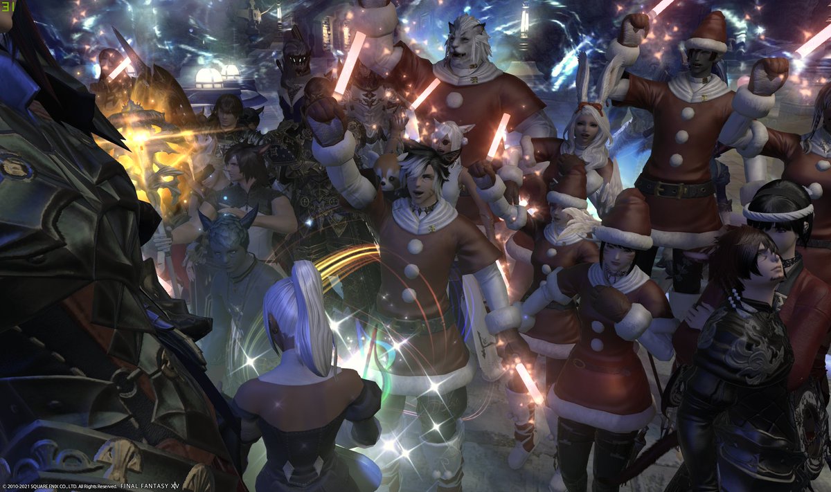 Fenwick_Art's tweet photo. Saying goodbye to Shadowbringers! Party in Zalera! https://t.co/KxGFJOqts3