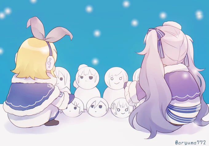 #prsk_FA 

ニーゴミクリンと雪だるま 