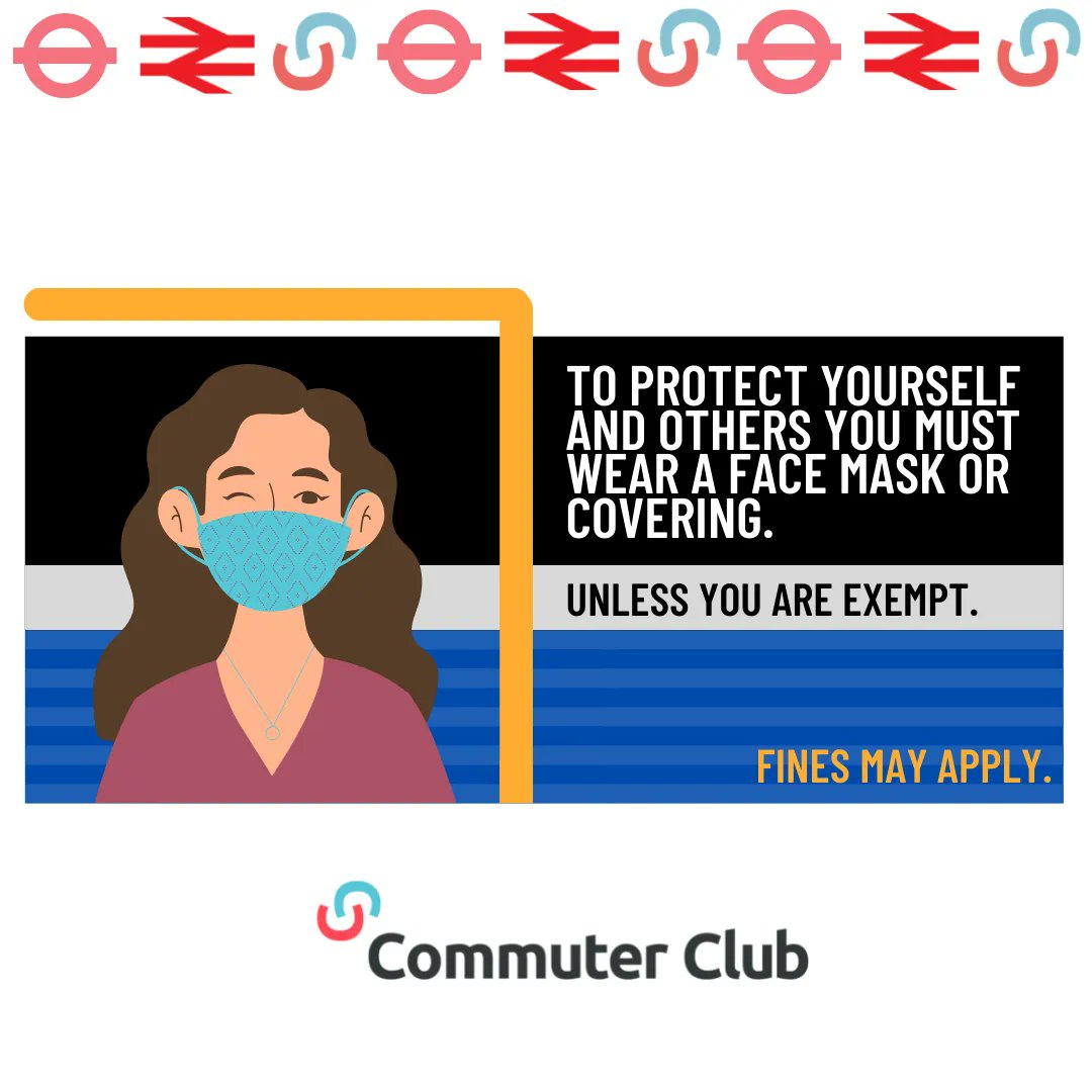 Don't forget your mask! 😷 🚇

#Commuting #NationalRail #Underground