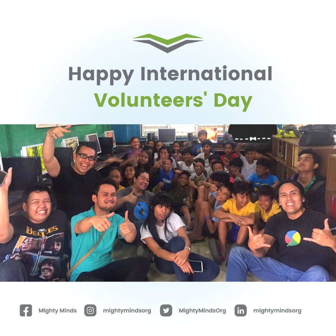 MightyMindsOrg's tweet photo. Today is #InternationalVolunteersDay🦸   

Let's give our love and appreciation to our volunteers and donors--who continuously advocate access to education.

#MightyMinds
#Volunteerism https://t.co/jIPb8DXzYR