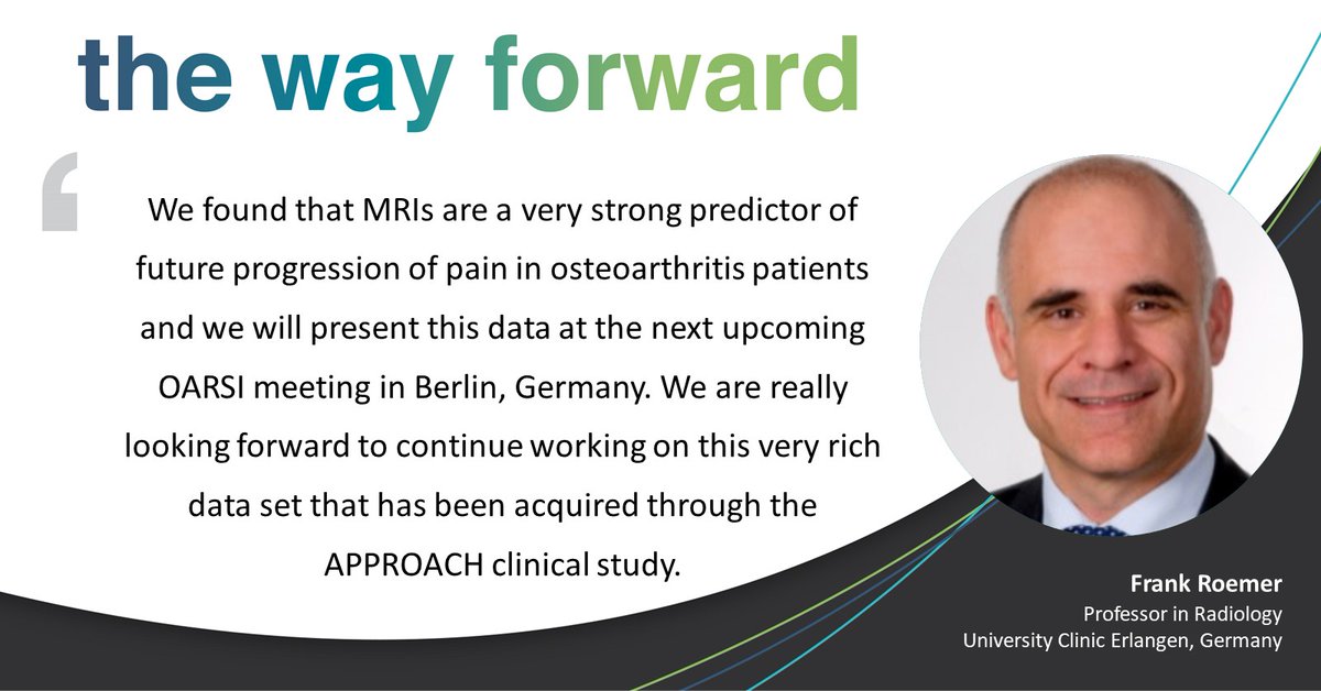 APPROACH_EU's tweet photo. What is the role of #MRI and different methods of analysis in the @APPROACH_EU study? Find out more in our video with @FrankRoemer1, Professor in #Radiology at the University Clinic of Erlangen, Germany: https://t.co/9QZuDIUGHk @ReumaNederland @VersusArthritis @OARSInews @IMI_JU https://t.co/F0udZkqTVf