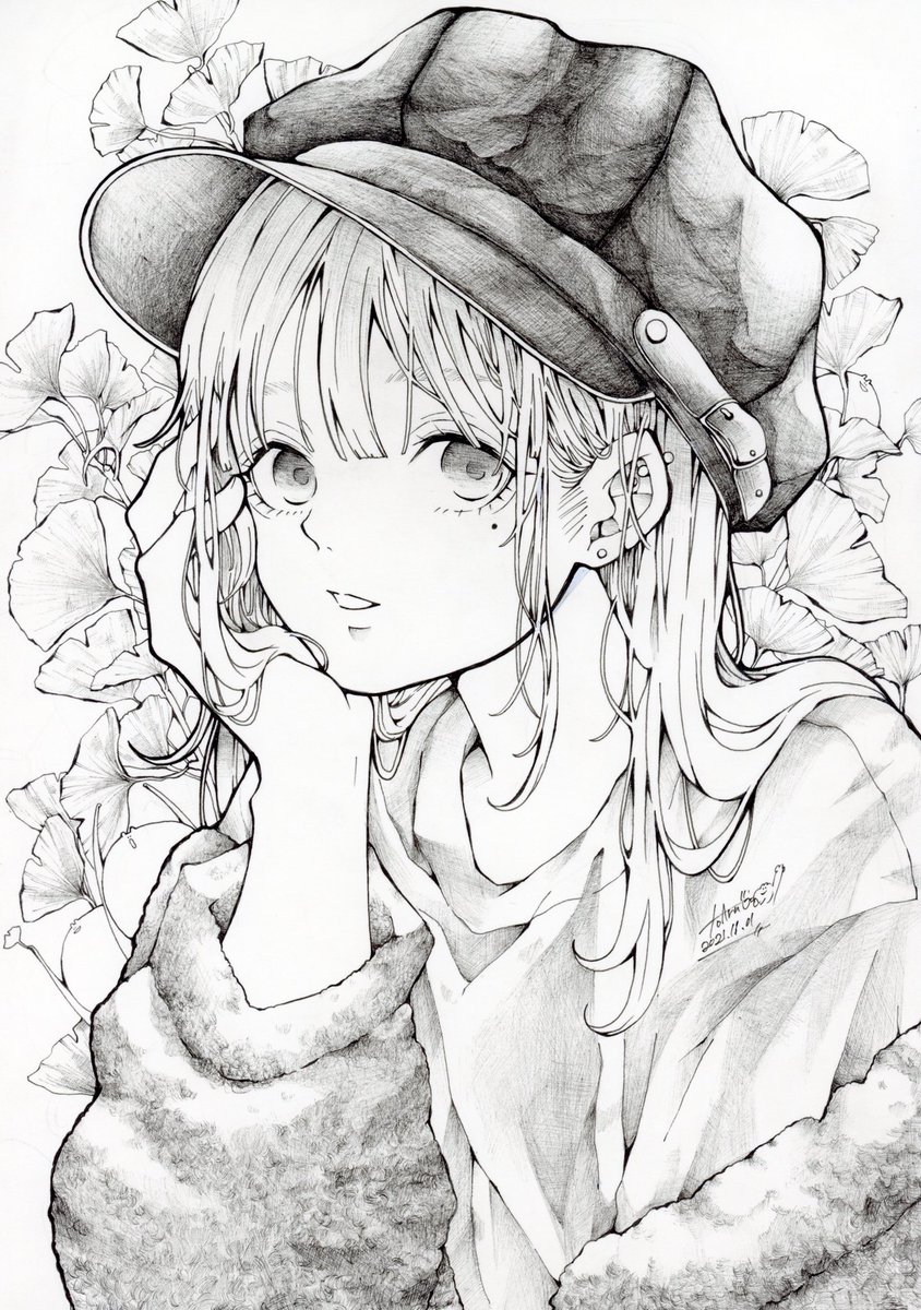 自分が描く線画好き!見て! 