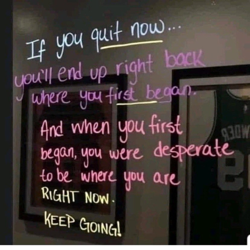 Saw this and thought of our wonderful #TNAs <a href="/NTUNursing/">NTUNursing</a> nearly finished a 2yr prog. thru a pandemic. Tie up loose ends. You’ve got this!