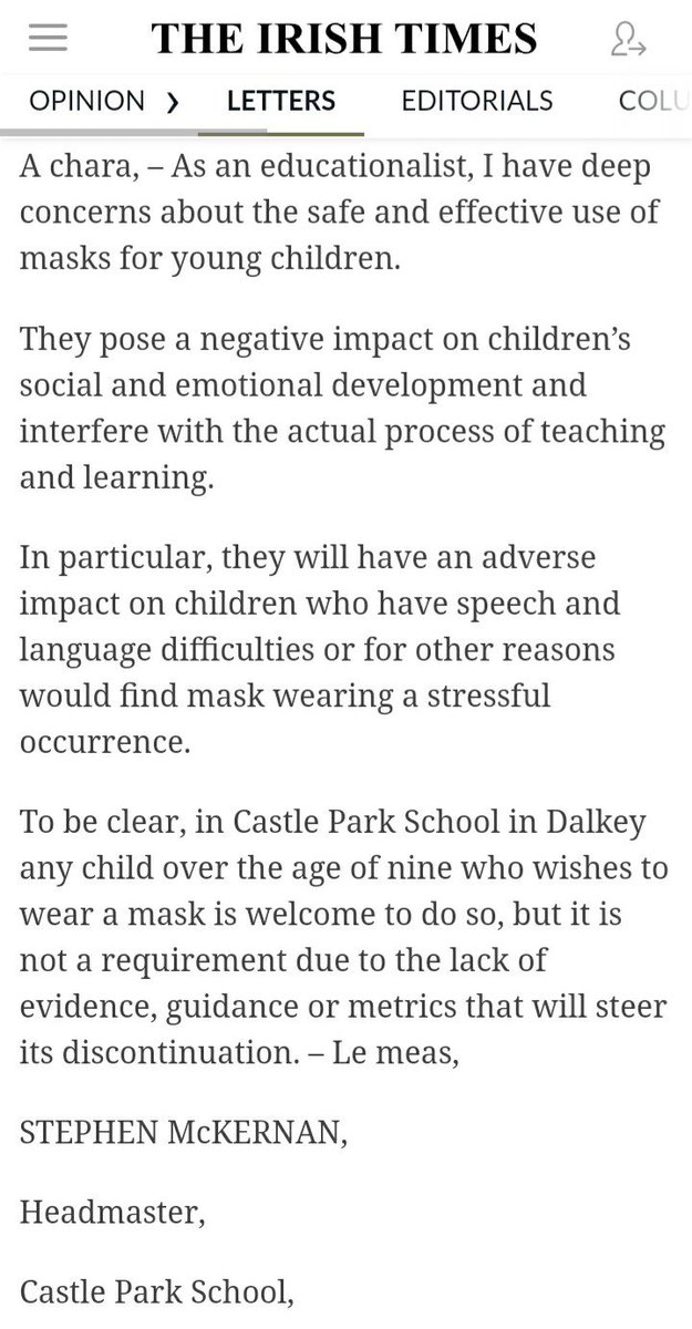 Ladies and Gentlemen, let me introduce you to the best letter ever published in the Irish Times.

Take a bow, Mr McKernan.