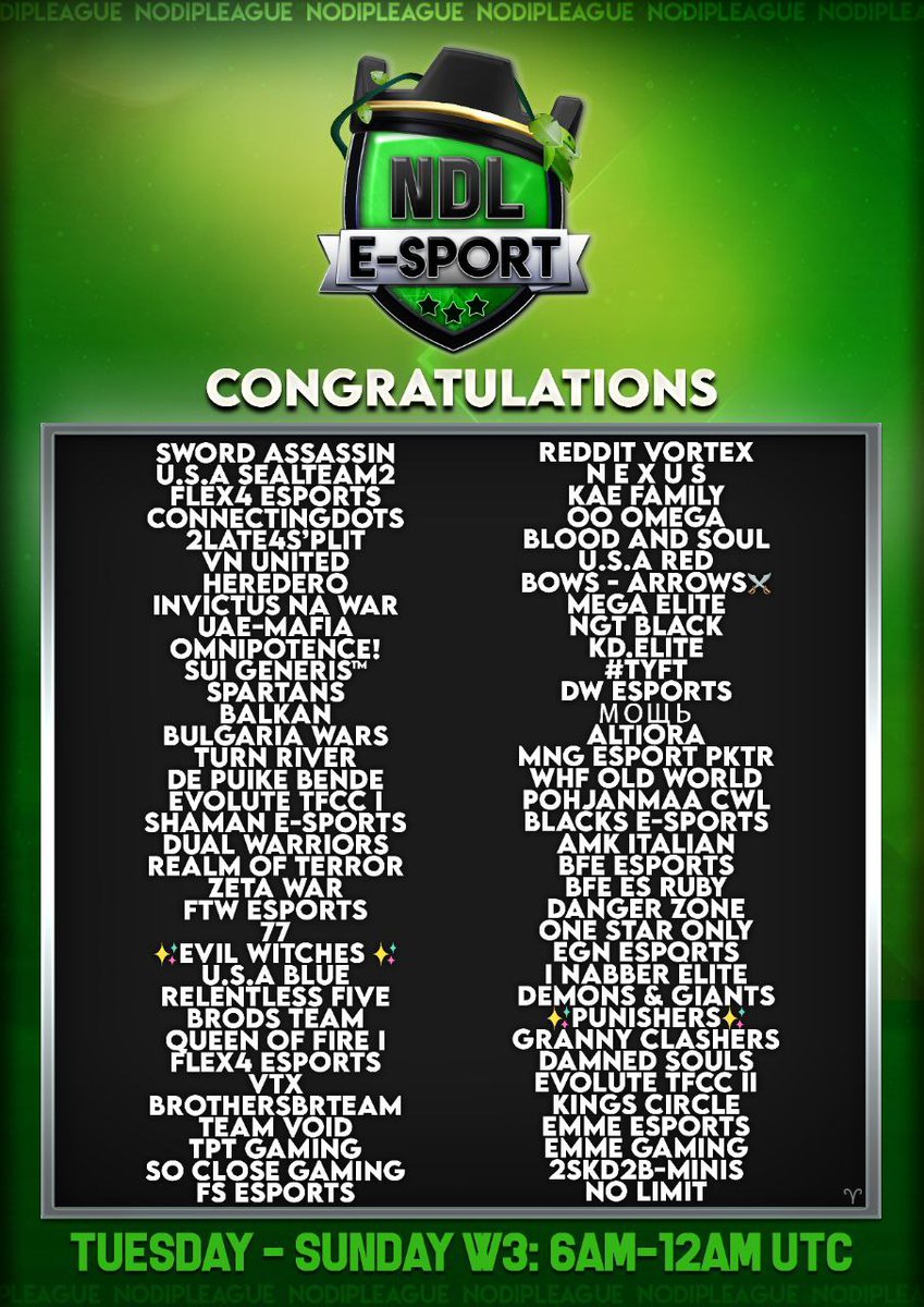 EsportsSee's tweet photo. Three teams accepted in the NDL tournament, begins this new adventure for the boys of the eVolute TFCC eSports.
Good luck to all teams involved in the tournament🔥😎 https://t.co/tPVfCLgqeT