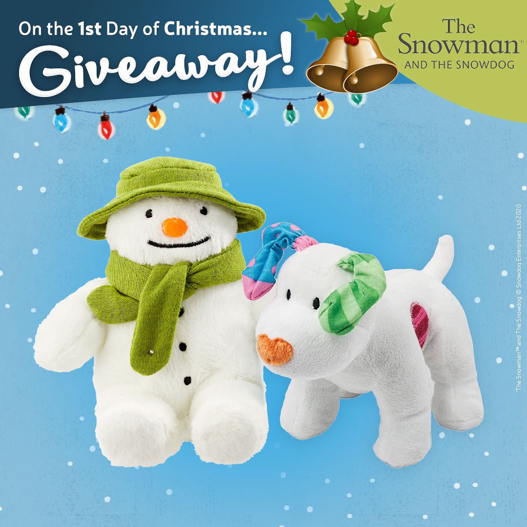 Last chance to enter! 12 Days of Christmas Giveaway Day 1🎅🏻🎁 To be in with a chance of winning our Cuddly Snowman and Snowdog:
RT &amp; Follow
Comment: RainbowXmasGiveaway
Closes at 11am on 2/12/21 UK only, full T&amp;C’s on FB &amp; IG #giveaway