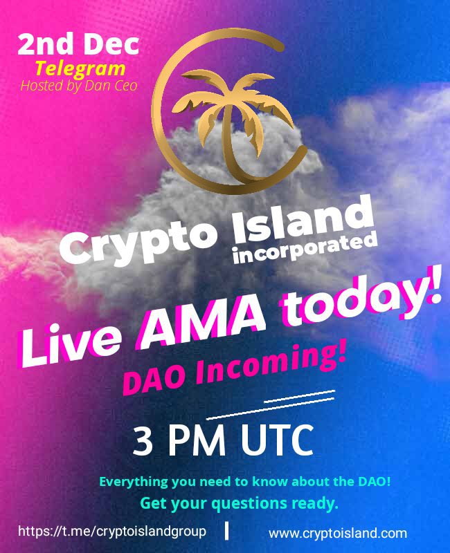 LyzelbC's tweet photo. Its coming and its coming in fast! 

Do not miss today's AMA! 

#Cisla
#CryptoislandInc 
#CislaArmy https://t.co/knw48bgxdb