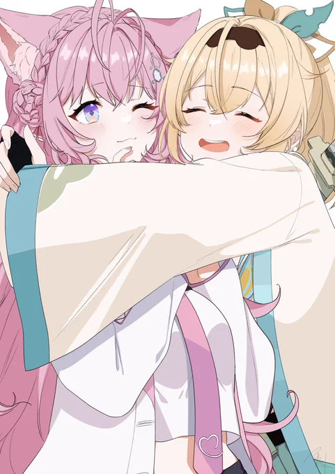 ふわふわ
#こよりすけっち 
#いろはにも絵を 