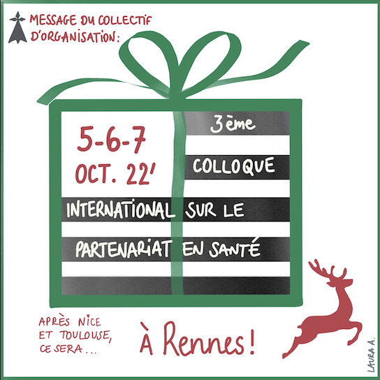 A ne pas manquer en oct 22, le 3e colloque international sur le partenariat en santé ! #patients #professionnels #usagers #associations #curieux... venez nourrir les réflexions sur les modalités de #partenariat en santé ! 

(Revoir l'édition 2021 : partenariat2020.sciencesconf.org )