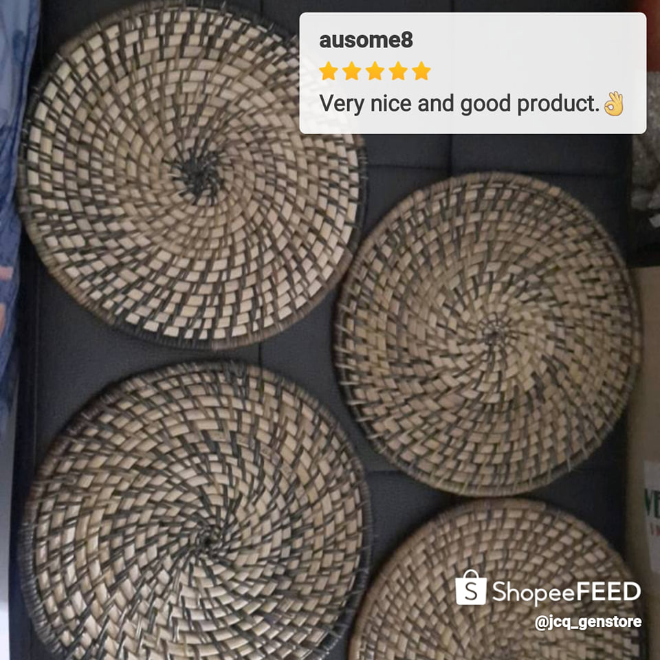 JGenstore's tweet photo. Flexing our Happy and Satisfied Customer from Shopee.❤🥰

#placemat #hotpad #round #dinnerware #kitchenware #houseware #handicrafts #handmade #giveaways #nativeproduct #nativecraft #craft #decoration #design #props #buriproduct #nitoproduct

Shop Now --> https://t.co/rKYHuuoHBP https://t.co/earSjlLcIJ