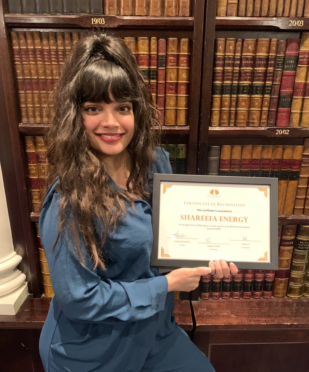 Thanks for the gift <a href="/MWA2021/">Muslim Women Awards</a> Arts &amp; Entertainment Award 2021 finalist!Appreciate the love and support from the incredible women who launched the Muslim Women Awards and those who generously nominated me. Congratulations <a href="/kosarali__/">KosarAli</a> the well deserved winner of this round🥳❤️✨