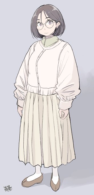 本日の眼鏡女子コーデ 