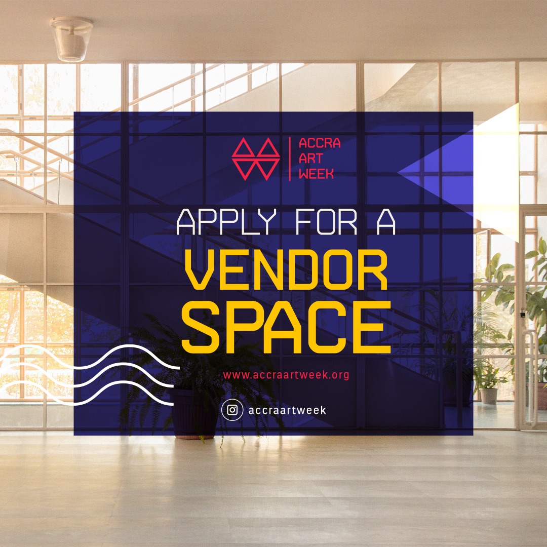 AccraArtWeek's tweet photo. Apply to be a part of how the future heritage will look like. We are just an email away.

#accraartweek #futureheritage #vendorspace #artweek #decemberinghana #decemberinaccra #eventinghana #decemberevent https://t.co/L6jPcX1ZxK