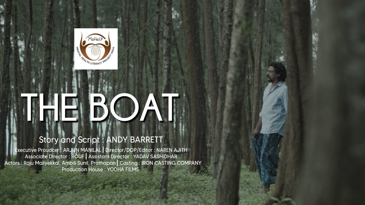 MeHeLP6's tweet photo. #MehelpMovies
Watch THE BOAT directed by Narendran Ajith
Story - @andykbarrett
https://t.co/h9oEXMNv5W
From the series of short films produced by MeHeLP India, with the intention to promote Mental Health Literacy in #Kerala
#mentalhealthmovies #MehelpRoundup #Mehelp2021 #mehelp https://t.co/6fORrY8LlZ