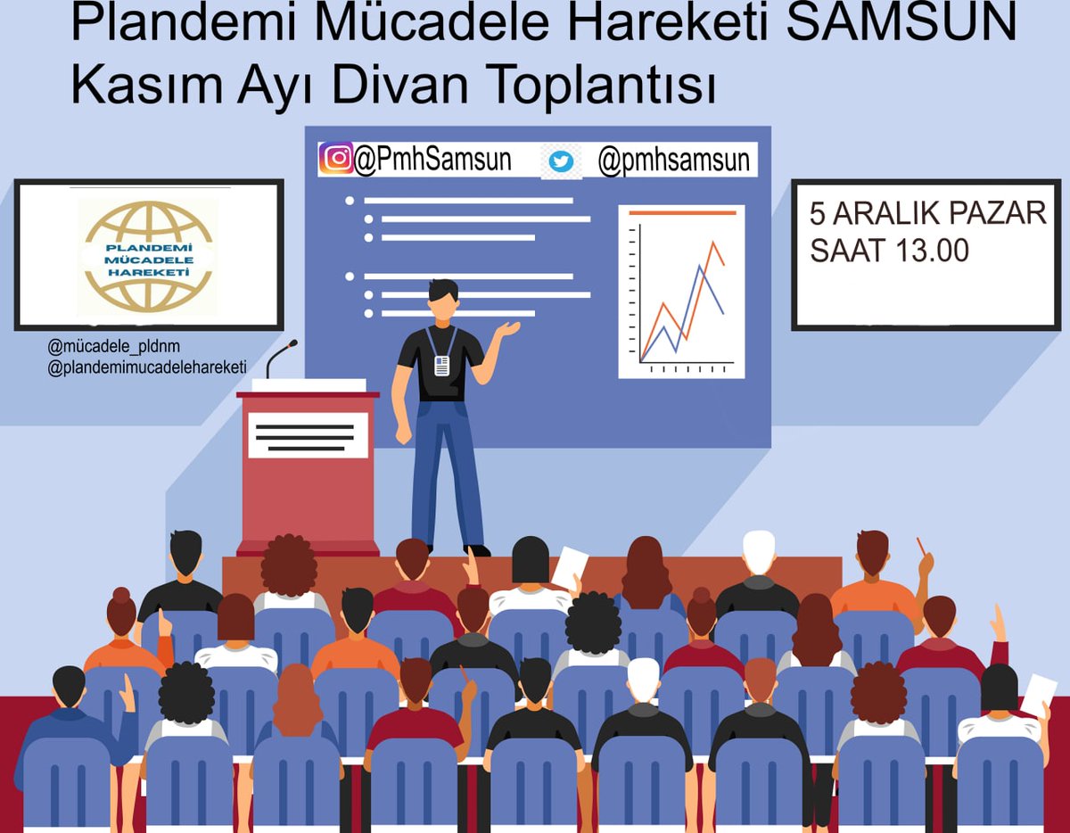 Tüm ilçelerimizdeki görevli ve üye dostlarımız ile bu pazar saat 13.00'da aylık divan toplantımızı icra edeceğiz.
Büyük bir coşku ve heyecan ile gerçekleştireceğimiz toplantımızda görüşmek dileğiyle.
<a href="/mucadele_plndm/">Plandemi Mücadele Hareketi</a>