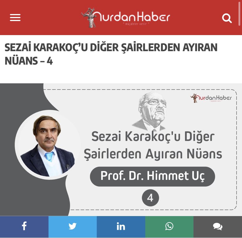 Sezai Karakoç’u Diğer Şairlerden Ayıran Nüans – 4

Konuşacak  Mehdi 
Geldi derleniş günü 
Derleniş toparlanış vakti