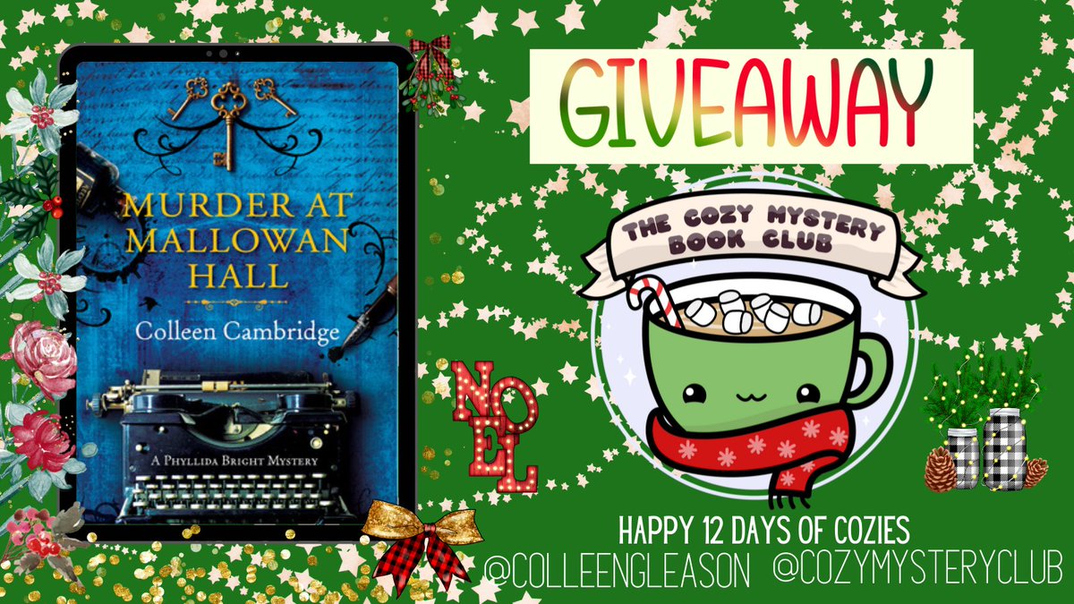 Like &amp; Retweet for a chance to win a hardcover of Murder at the Capital by @colleengleason! 

*Limited to U.S. Residents #12daysofcozies #sleuthers