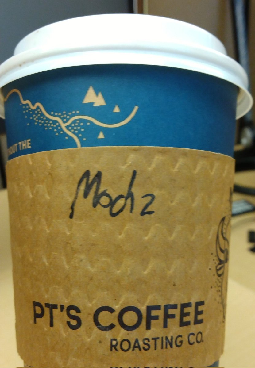 REKinney's tweet photo. Idk if my coffee has enough espresso to make me go Mach 2... https://t.co/nnOZ8Je6Jv