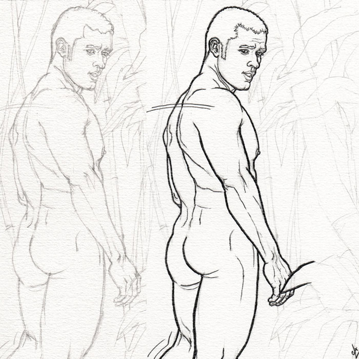 Art_of_CLX's tweet photo. A special view at LUSTory > #ThrowbackThursday En admiration
Looking back at this amazing adventure with this comic, starting mid 2017, 4 comics of 24 pages, signings, & a publisher.
https://t.co/JFimbsOyb2
#drawing #LUSTcomic #gaycomics #gayart #ass https://t.co/vUNyR5vicA
