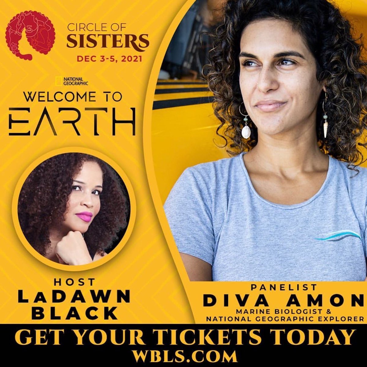 iamladawnblack's tweet photo. Yes! @wbls1075nyc #CircleOfSisters is happening virtually all weekend long! Check out my two panels featuring @iamwendyraquel, @hoseachanchez and @diva_amon … giving the latest behind the scenes info #TheGame and #WelcomeToEarth. Tickets at https://t.co/l04L3xmsa4.
#WBLSCOS https://t.co/KknZJrBaRK