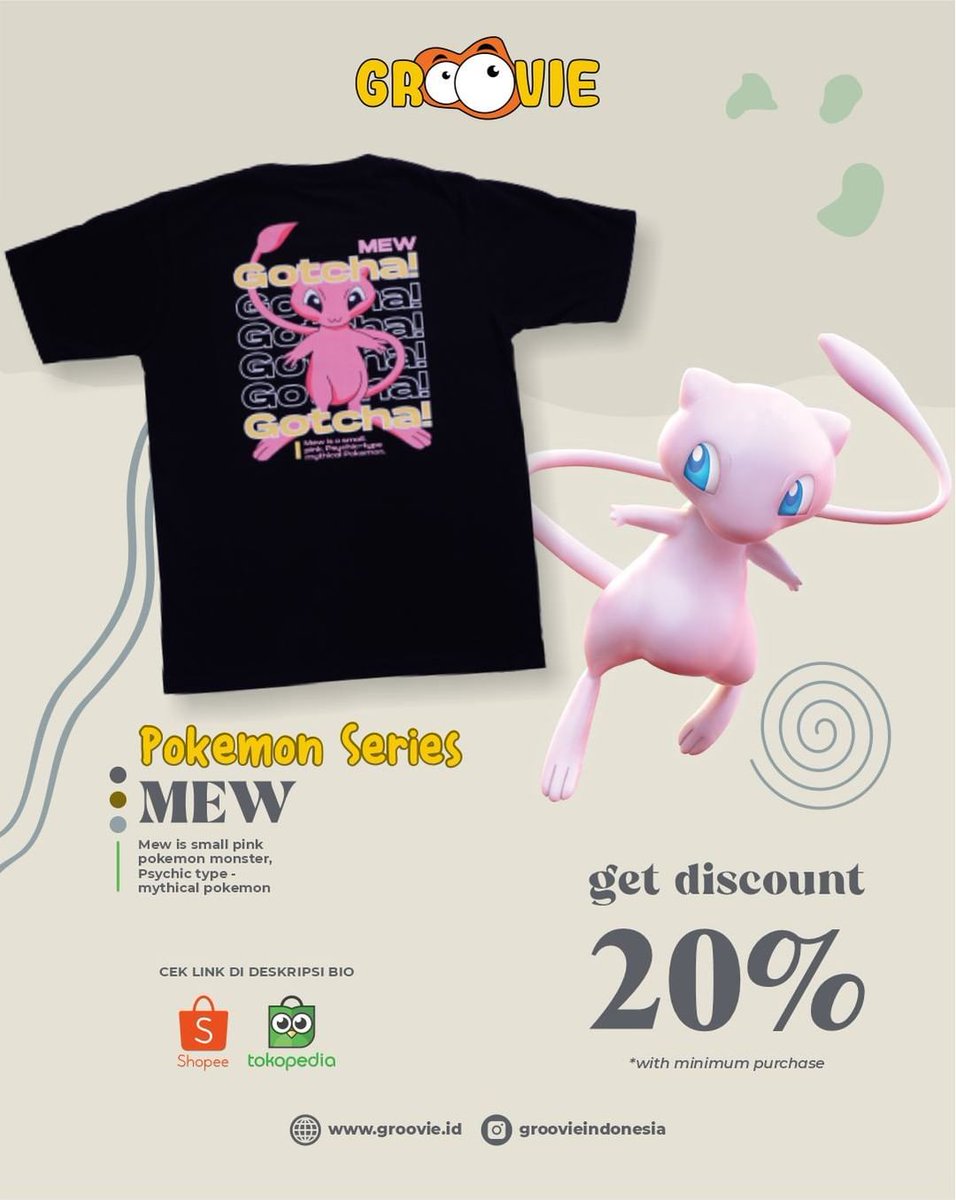 groovieidn's tweet photo. Pokemon series dengan desain karakter pokemon yang ceria dipadukan dengan bahan kain katun Combad 24' s yang menyerap keringat sehingga nyaman saat dipakai untuk sibuah hati yang sedang aktif bermain Segera dapatkan di Tokopedia dan Shopee Groovie Indonesia.
#Pokemon #Twitter https://t.co/CXV92lQ0k5