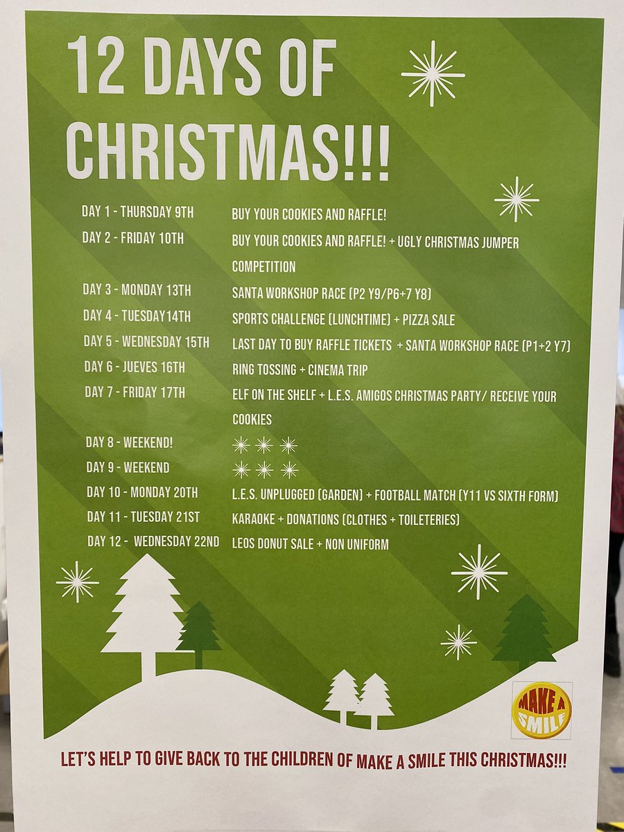 Chris_Akin's tweet photo. Itβs back!!! Support Make a Smile this holiday season! #LESCommunity #LESWhatsBestForKids https://t.co/YUkUkgVZWw