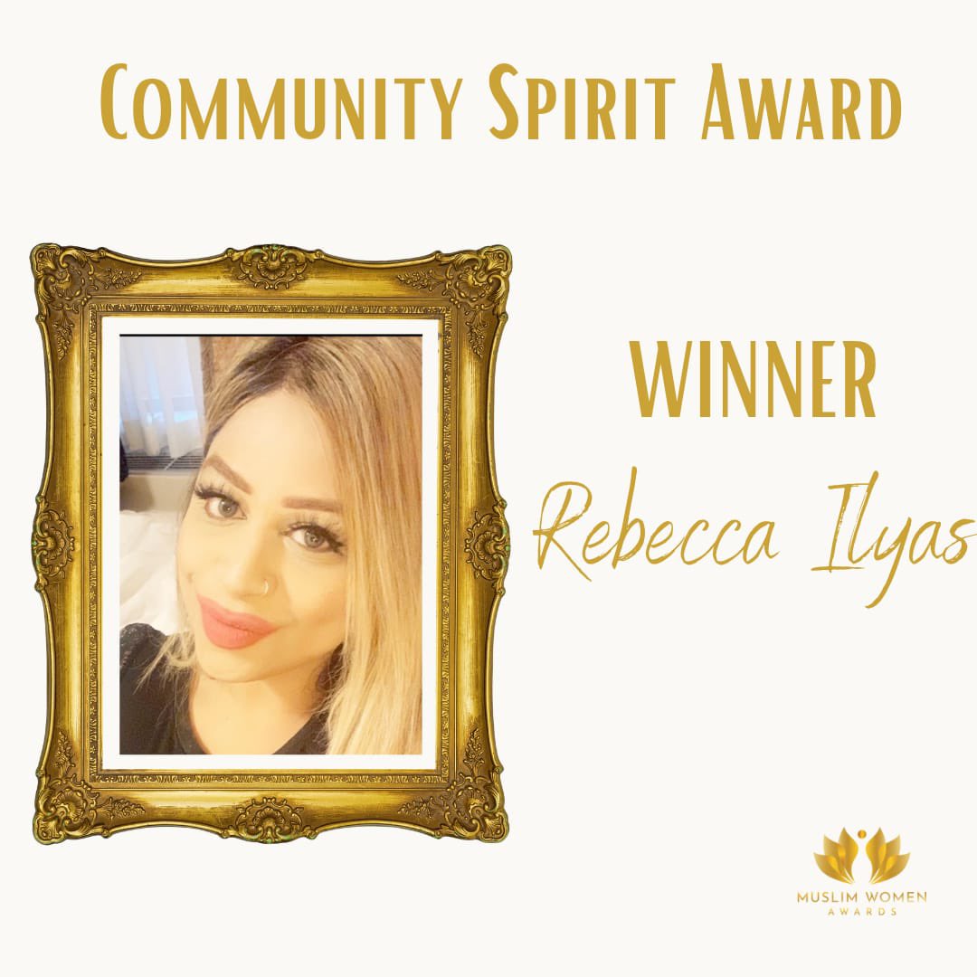 Congratulations Rebecca 
#muslimwomenawards #mwa2021