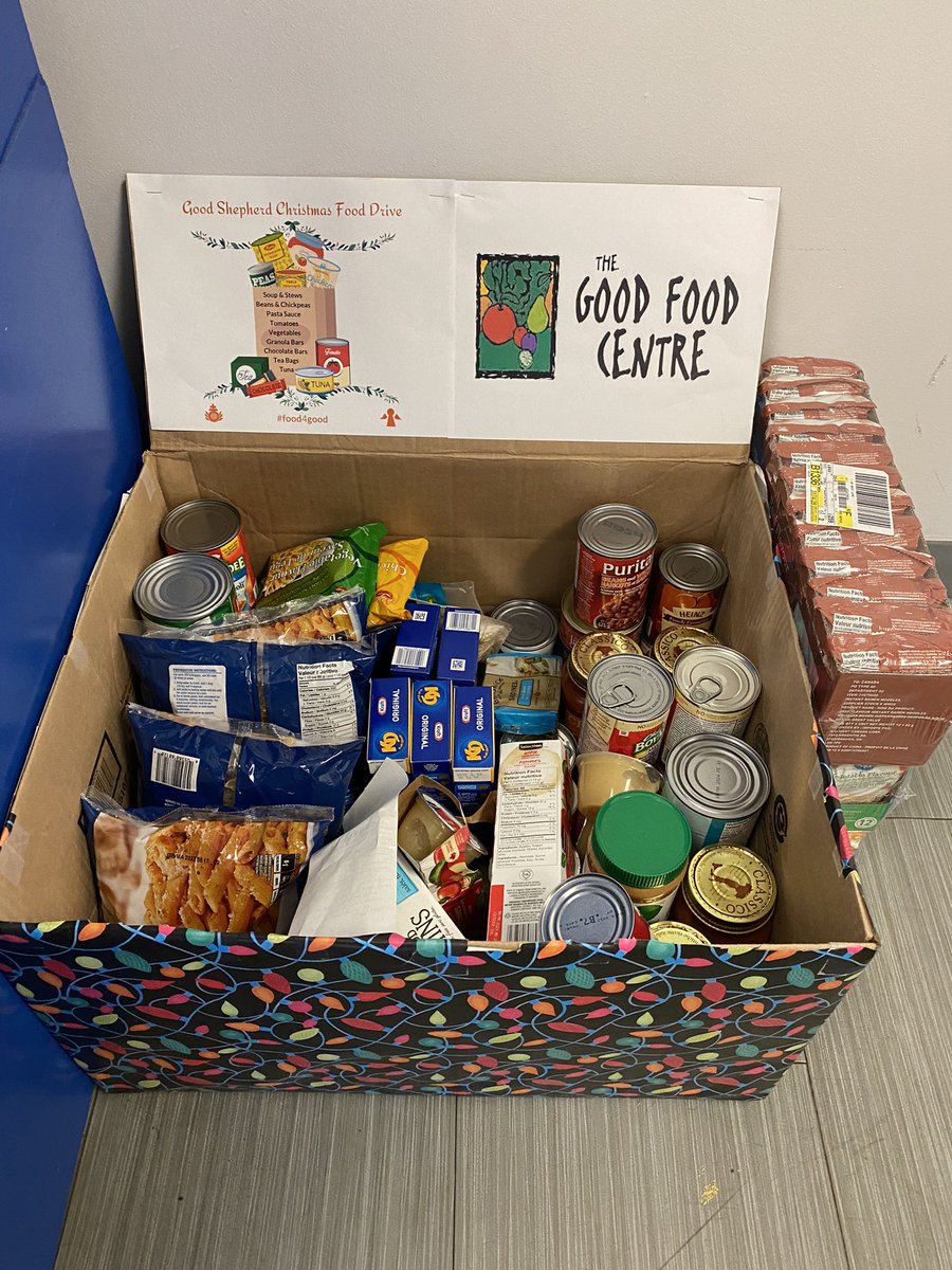 Among other initiatives, our #RyersonCommunitySafetyandSecurity Holiday Food Drive is one way we give back. It’s going very well so far! I appreciate the #kindness & #generosity that our staff members show on the daily. #foodinsecurity #RyersonU @goodshepherd_to @goodfoodcentre