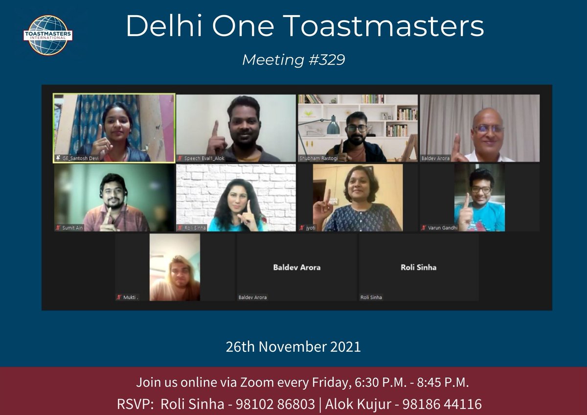 Here's the glimpse of the Meeting #329 themed Universal Brotherhood conducted by the TMOD TM Baldev Arora on 26th November 2021.