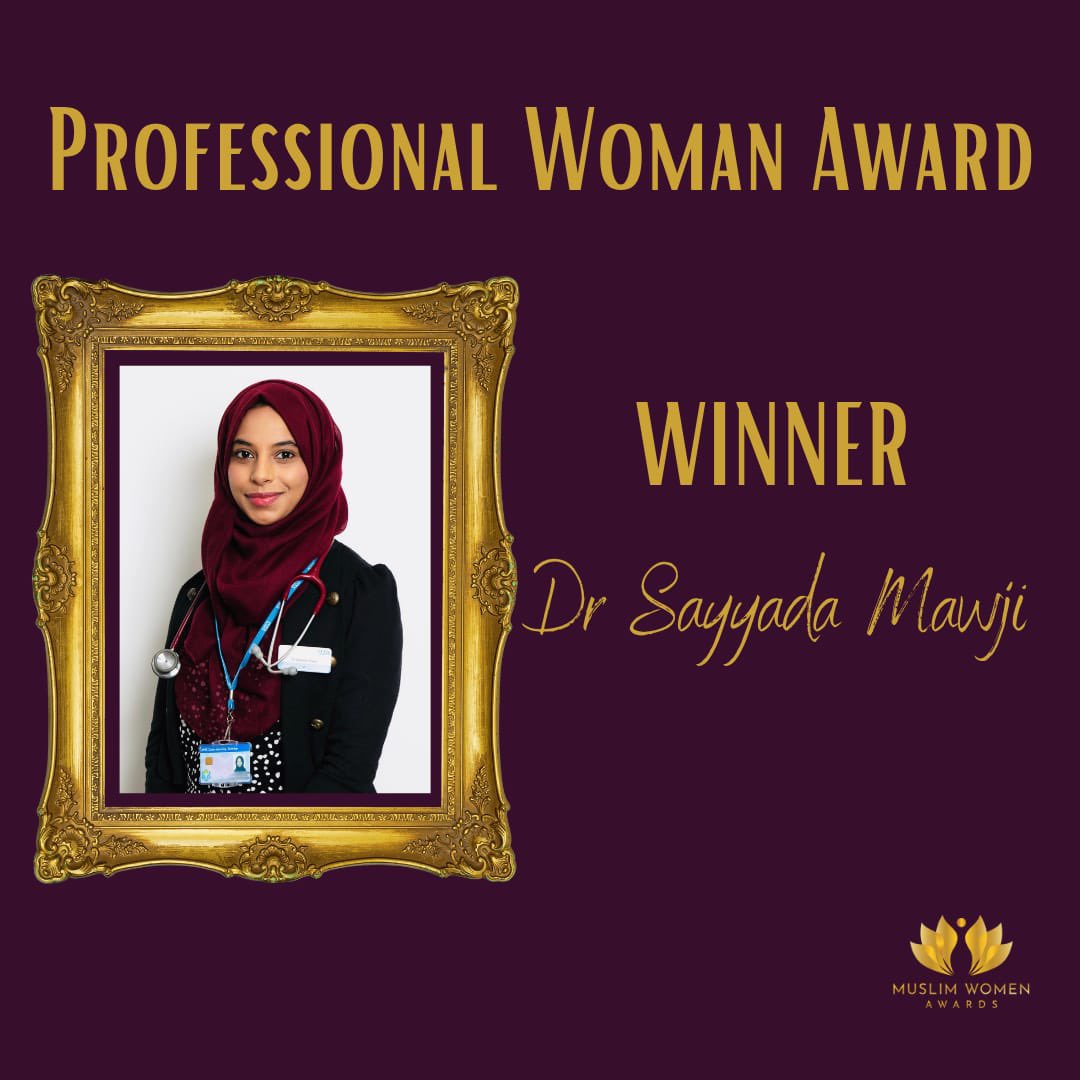 Congratulations Sayyada 
#muslimwomenawards #mwa2021