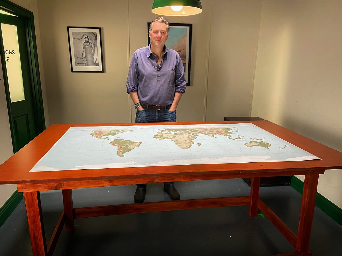 BrightButtonPro's tweet image. In the map room today… #HHWW2