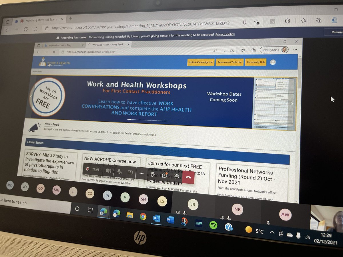 ACPOHE's tweet photo. Great turnout for this years @ACPOHE #AGM and the launch of the new Learning & Development Hub ๐๐๐ช @thecsp @thecspstudents @FOMNews @SOMNews @wcptOHE @UKVRA @paulshawcrossPT @paul_scallan @ashjamesphysio @RobKellyPhysio @glikeria_sk @ExpertOccHealth @NicSuckley https://t.co/Eq75z7huE1