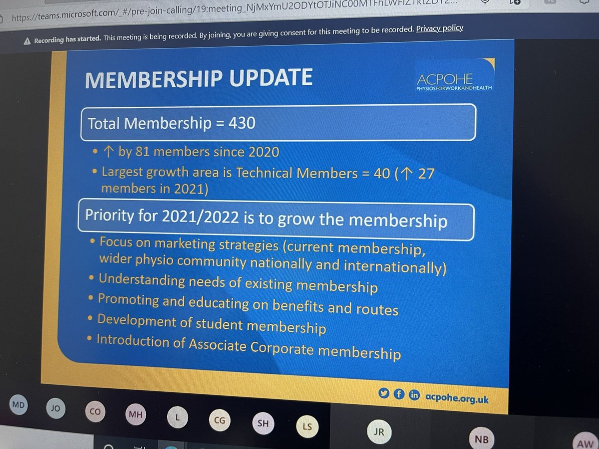 ACPOHE's tweet photo. Great turnout for this years @ACPOHE #AGM and the launch of the new Learning & Development Hub ๐๐๐ช @thecsp @thecspstudents @FOMNews @SOMNews @wcptOHE @UKVRA @paulshawcrossPT @paul_scallan @ashjamesphysio @RobKellyPhysio @glikeria_sk @ExpertOccHealth @NicSuckley https://t.co/Eq75z7huE1