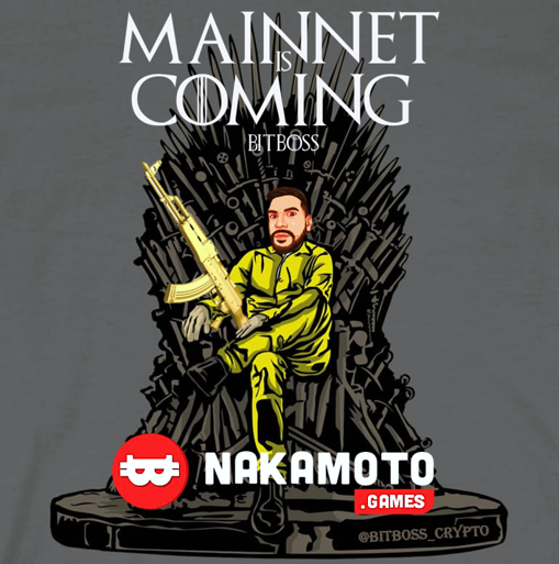 3 Days.... #Nakafam! 
and now my watch begins 👑👀📈
<a href="/NakamotoGames/">Nakamoto.Games</a> #mainnet is coming,.... it's nearly time to make some #P2E $Naka #money!
🎮🌎💸

#crypto #gaming #PlayToEarn #nakaverse
#countdown