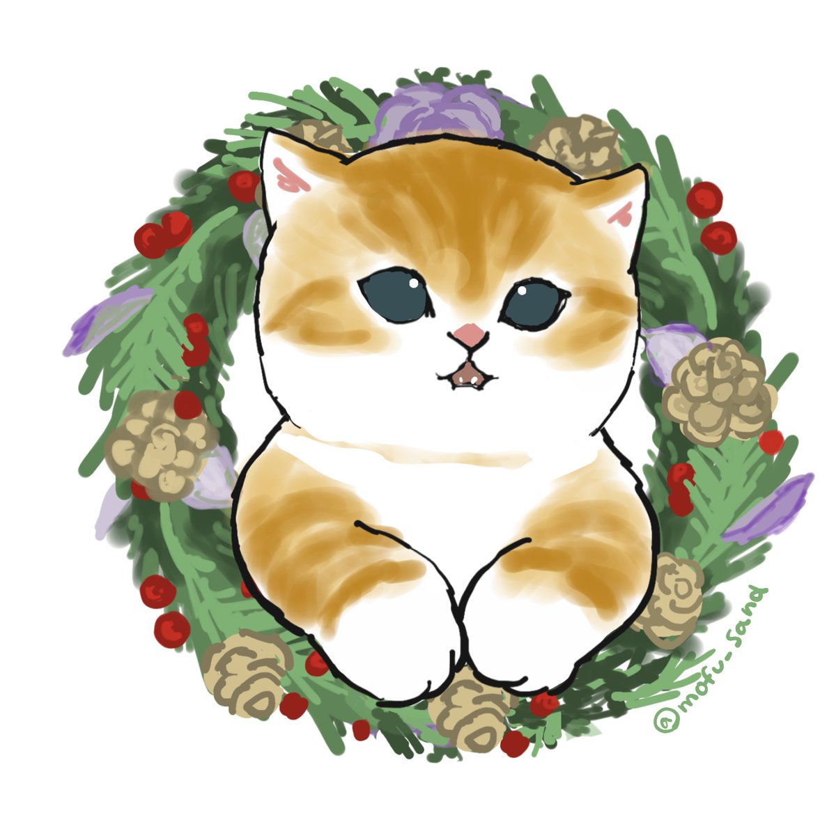 「クリスマス用アイコンを作りました✨
Twitter、Instagramなどのアイ」|ぢゅの🐈のイラスト