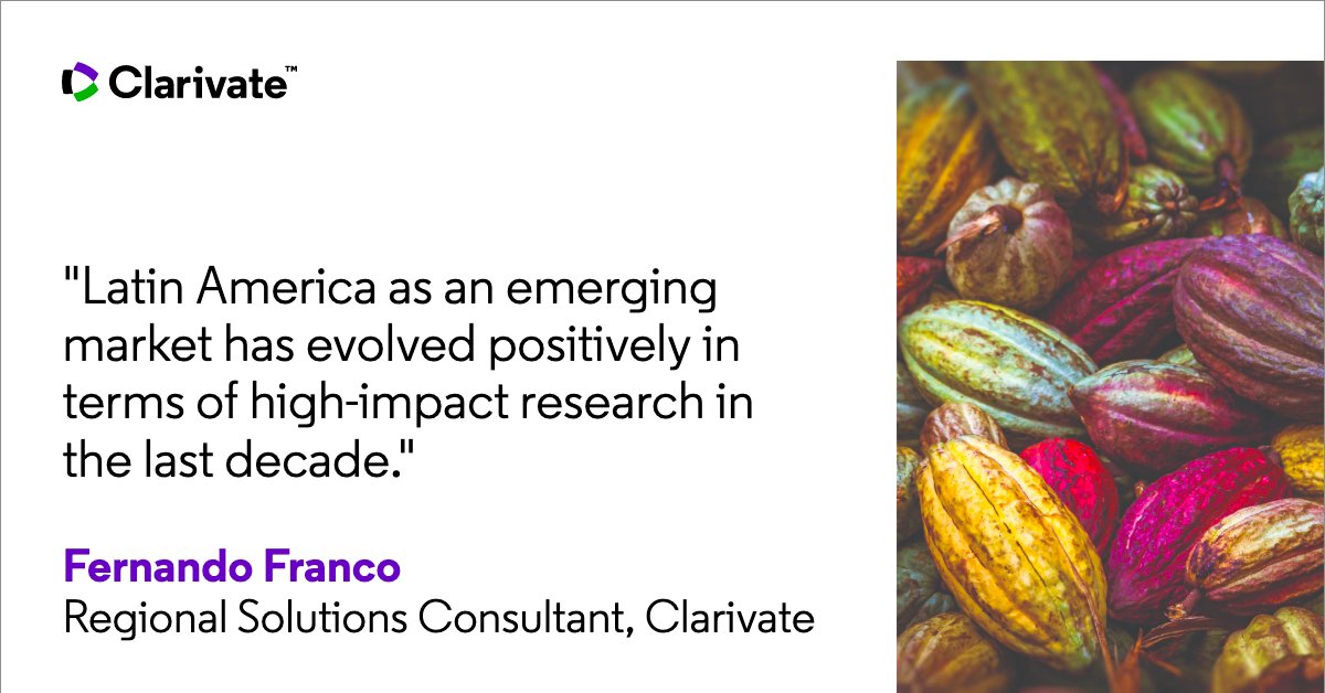 ClarivateAG's tweet photo. The #GlobalResearchReport on #LatinAmerica examines the research landscape of 34 countries across South and Central America, Mexico & the Caribbean. A key finding is that the international research output is significant and increasing. https://t.co/Wcpo55aJU3 https://t.co/pQa5eoA9se