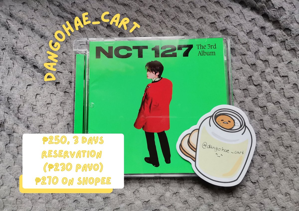 dangohae_cart's tweet photo. ꒰ wts lfb ph ━ #sellca ꒱

jaehyun cover sticker jewel case

🍡 onhand
🍡 ob+cd+pb NO PC AND CC 
🍡 mint condi
🍡 inclusive of pf + lsf
🍡 can pay with shopeepay but expect additional fees (link on next thread)

• check my pinned before transacting

reply mine / dm to claim https://t.co/4F3uPxCdq3