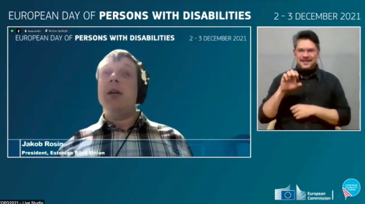 MyEDF's tweet photo. @pimedateliit President @jakobrosin on eGovernment  "When digitising communication between citizens &amp; governments it is important to keep in mind that not everyone has the same skills or access to technology. Digital services don't have to be the only option" #EDPD2021 #a11y https://t.co/GSSaro3WOc