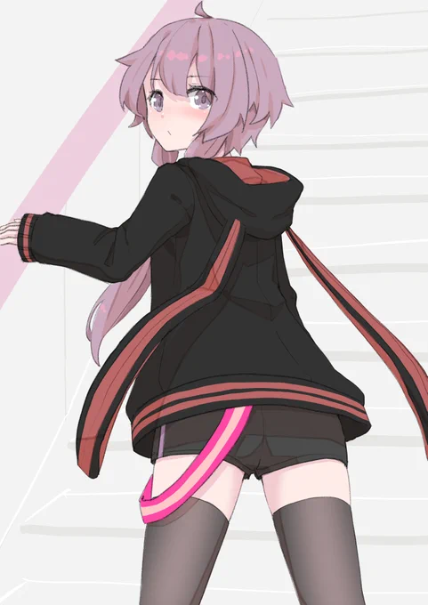 ゆかりさんの後ろ姿 