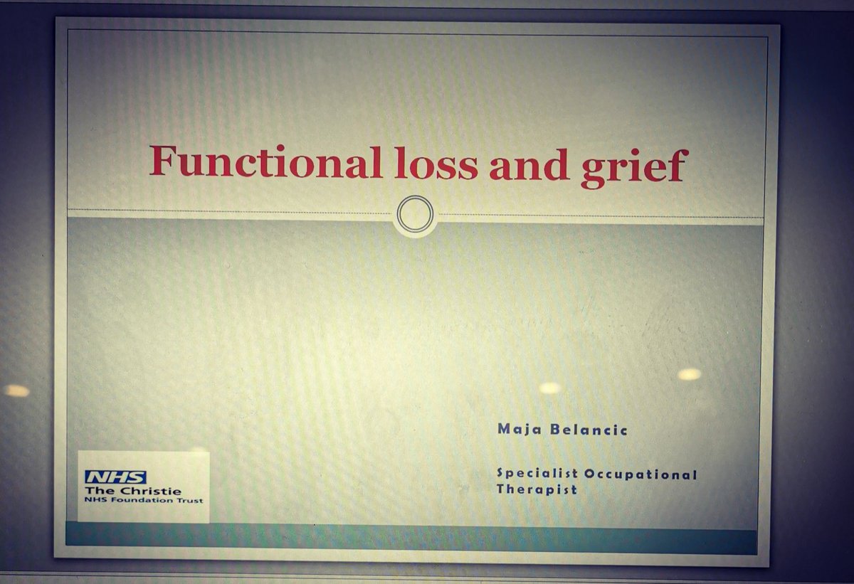 Jeni Woods (@jeni_woods_ot) on Twitter photo Functional loss & grief workshop by <a href="/MajaBel21/">Maja Belancic</a> at the @TheChristieSoO Cancer Rehab study day. Really important topic in cancer rehab. #SoORehab2021 Functional loss & grief workshop by <a href="/MajaBel21/">Maja Belancic</a> at the @TheChristieSoO Cancer Rehab study day. Really important topic in cancer rehab. #SoORehab2021