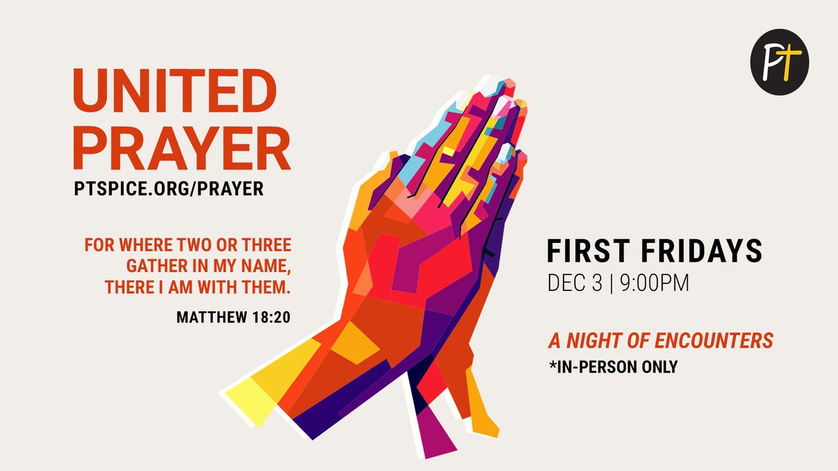Pentecostal Tabernacle (@ptcambridge) on Twitter photo Experience a ‘Night of Encounters,’ during First Fridays, a monthly gathering of worship and prayer at our PT South Campus. We kindly ask those in attendance to wear a mask. Experience a ‘Night of Encounters,’ during First Fridays, a monthly gathering of worship and prayer at our PT South Campus. We kindly ask those in attendance to wear a mask.