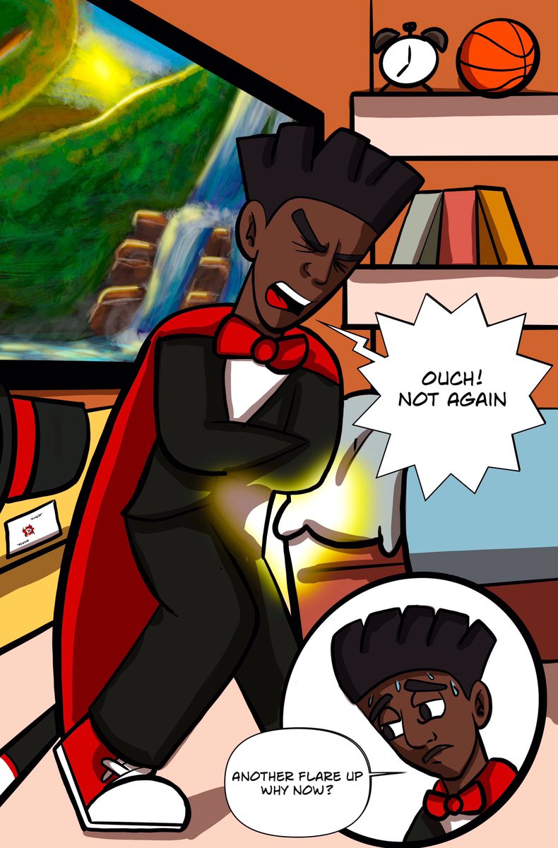 Coraline x El Deafo x new kid

A black middle schooler diagnosed with Ulcerative Colitis deals with bullying &amp; anxiety. 

As he enters his middle school years.

Will he let his condition define who he is or the other way around?

#MG #GN #BVM #POC #MH #Dis #KidLitGN #PitMad