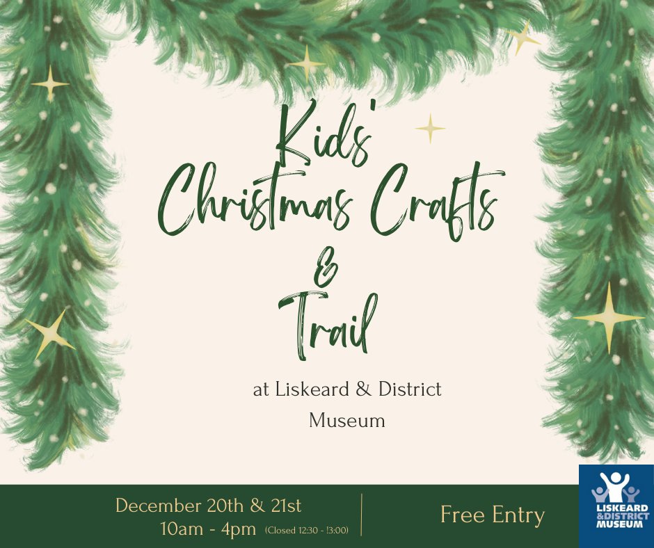liskeard_museum's tweet photo. Join us on the 20th &amp; 21st December for some Cornish Christmas activities!

We've got a trail around the museum, a fun activity sheet where you can learn some Cornish Christmas words and some great crafts for the kids to get involved with! #nadeliklowen https://t.co/DM09BJ390T