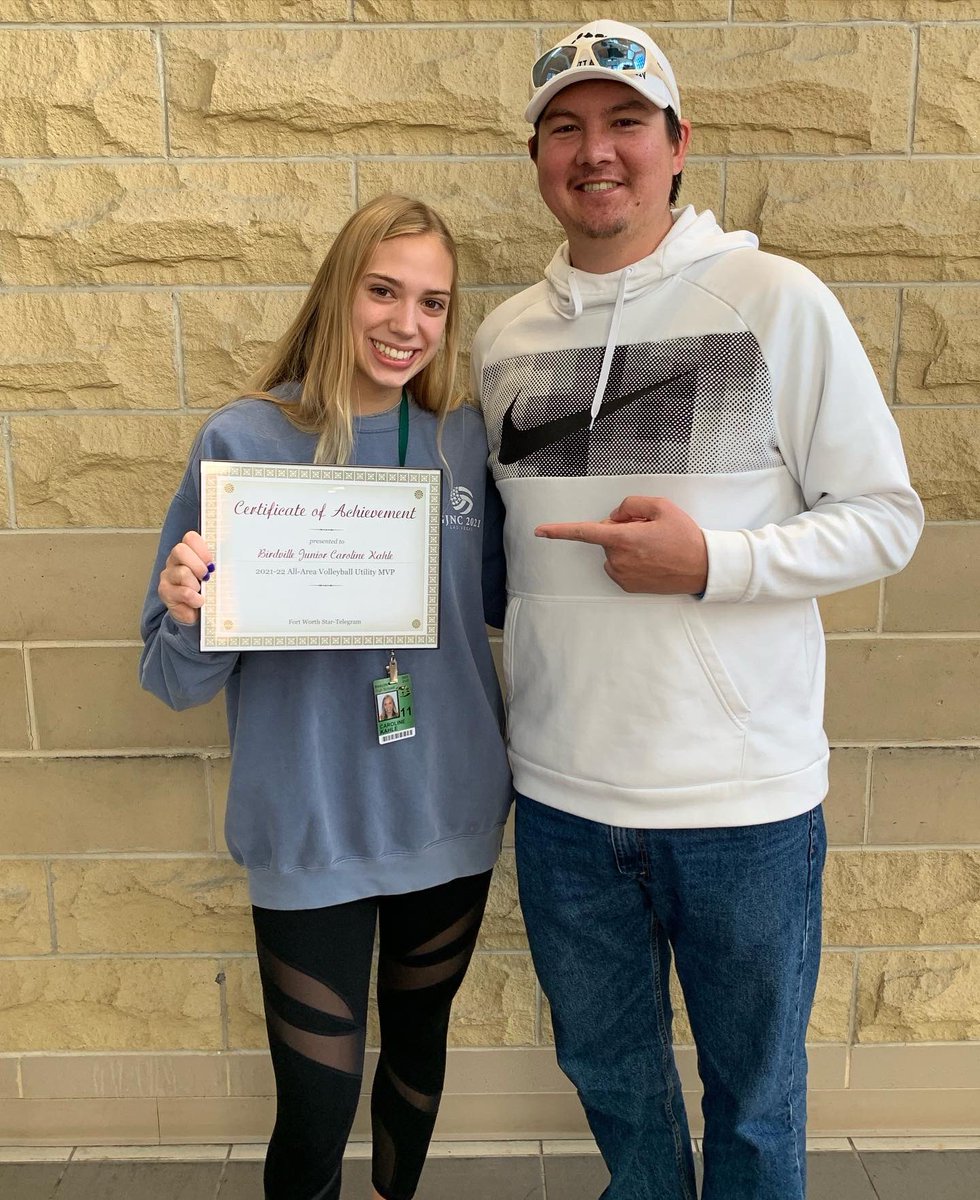 Birdville Volleyball (@birdvillevball) on Twitter photo Everyone give <a href="/cdkahle11/">Caroline Kahle</a> a high five when you see her today for being awarded the Star Telegram All Area Utility Player of the Year! What an honor! Congrats, Caroline!! Everyone give <a href="/cdkahle11/">Caroline Kahle</a> a high five when you see her today for being awarded the Star Telegram All Area Utility Player of the Year! What an honor! Congrats, Caroline!!