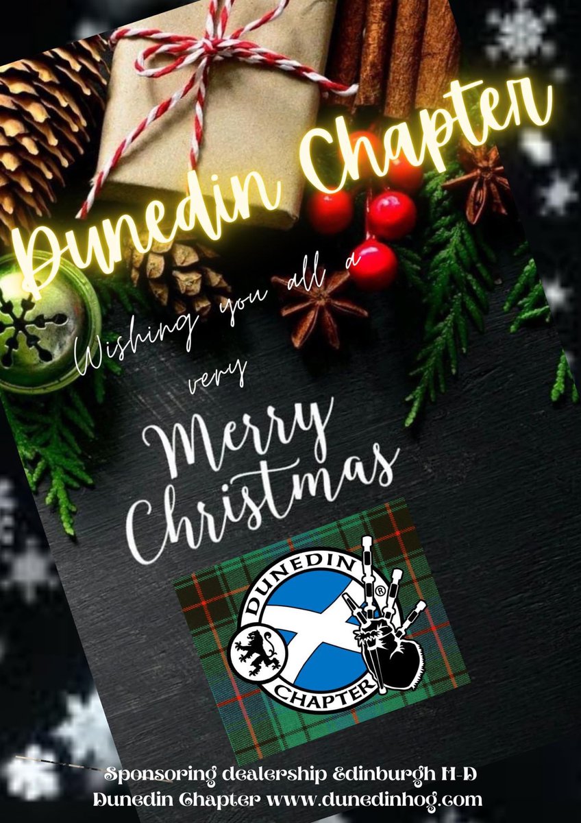 DunedinChapter's tweet image. @DunedinChapter wish all our followers a great festive holiday and a prosperous New Year.