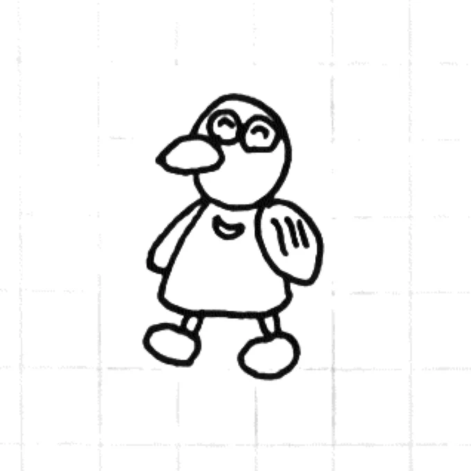 うろ覚えで描いたコバトン 